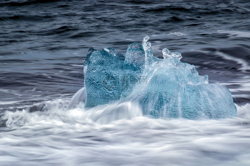 Jokulsarlon海滩景观图片