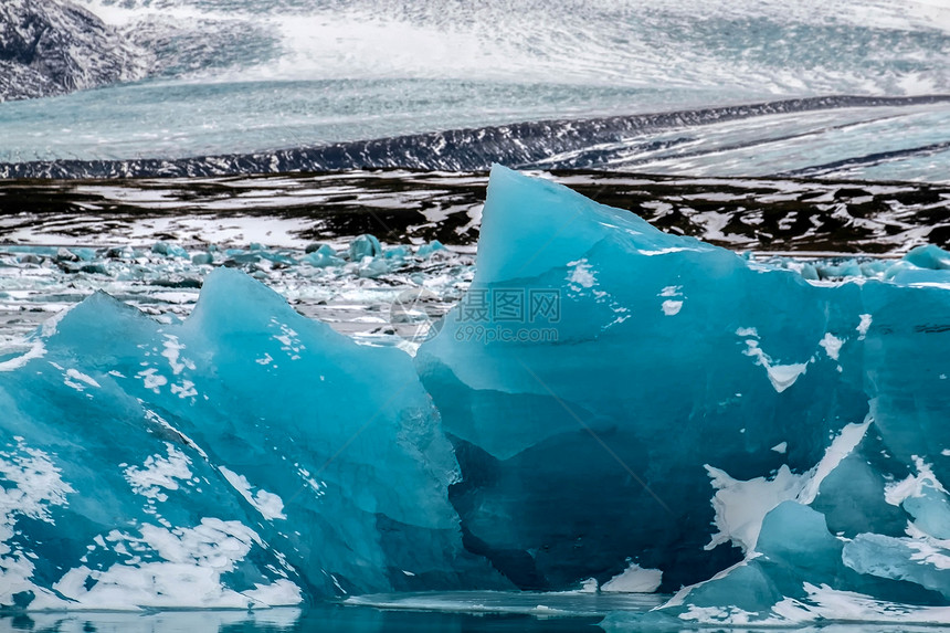 约库萨龙冰湖视图图片