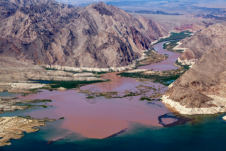 科罗拉多河联合州米德湖高清图片