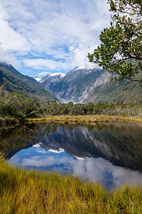 彼得普尔新西兰对南阿卑斯山的反思图片