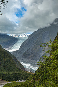 新西兰弗朗兹约瑟夫冰川的景象高清图片