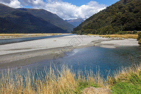 新西兰夏季Jacob河的风景图片