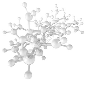 分子白色3d作为医疗概念的背景图片