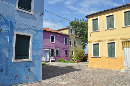 意大利威尼斯的布拉诺岛传统建筑图片