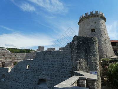 Trsat城堡GradinaTrsat在克罗地亚里耶卡的堡垒图片