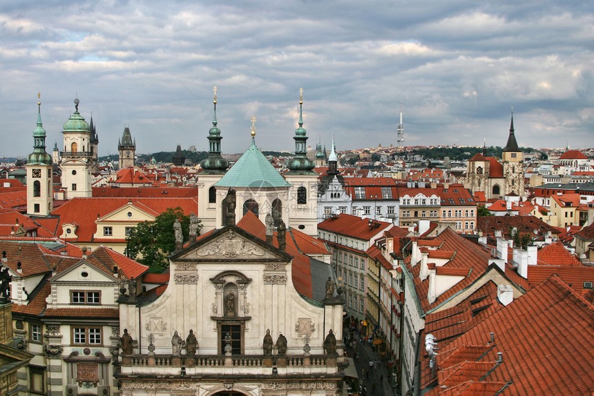 捷克旧布拉格的美景图片