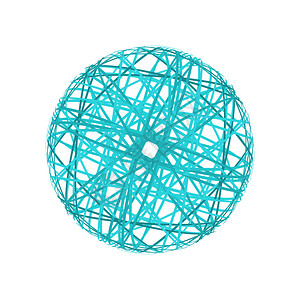 白背景线条的抽象球体图片