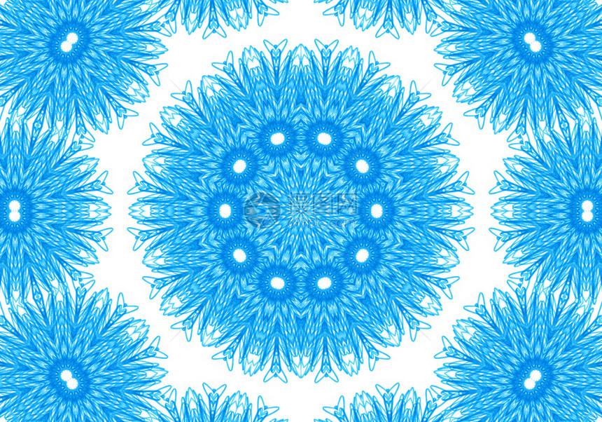 白色背景的抽象蓝同心模式图片