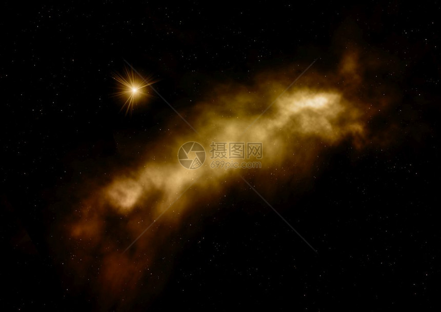 远在射向星云和恒场对空间由NASA提供的图像元素3D映像正在射出星云映像图片
