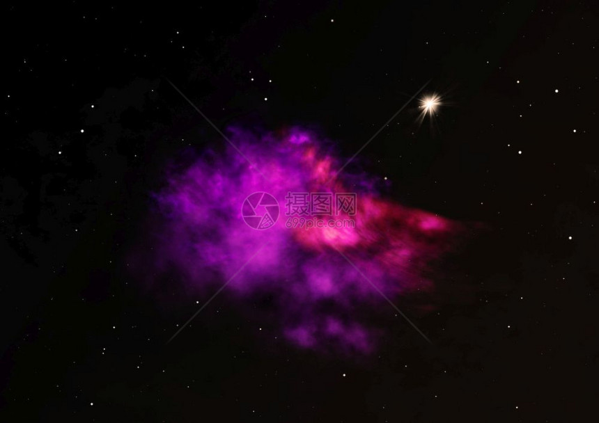 太空中的恒星场一个云和气体拥堵由美国航天局提供的图像元素太空中的恒星场和一个云图片
