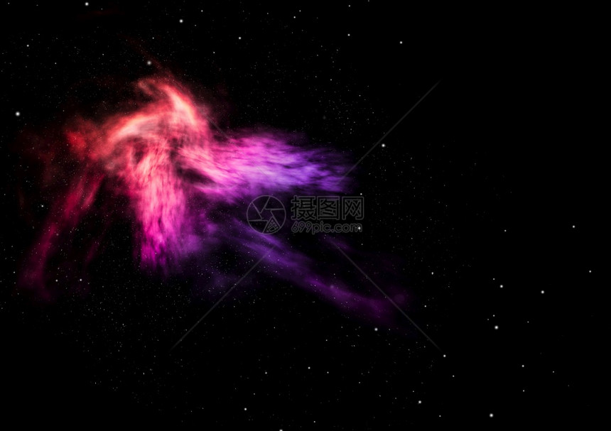 远在射向星云和空间的边缘由NASA提供的图像元素3D映射正在出星云和域映射图片