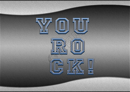 您ROCK2D插图的金属背景标识背景图片