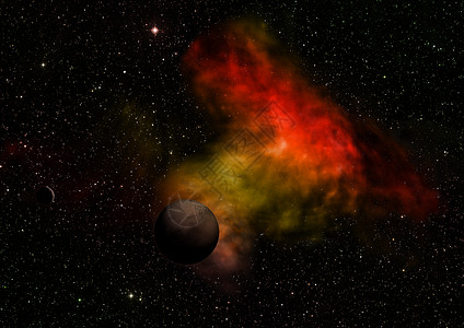 带红斑的星球行星对恒和云的抗由NASA3D投影提供的图像元素行星对恒的抗投影背景