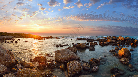 卡达克斯夏季海岸线希腊ZakynthosAlykes爱奥尼亚海背景
