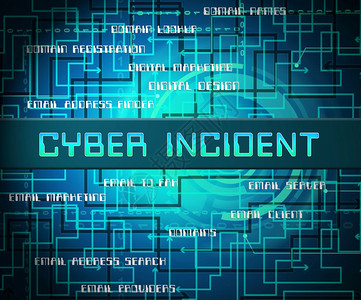 网络事件数据攻击警报2d说明显示黑客网络或计算机安全渗透背景图片