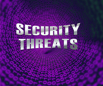 网络安全威胁犯罪风险3d显示犯罪数据破坏脆弱和系统警告图片