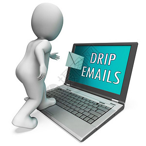 新闻稿Drip营销通讯外联3d利用直接通信发送电子邮件进行营销的招标展示设计图片