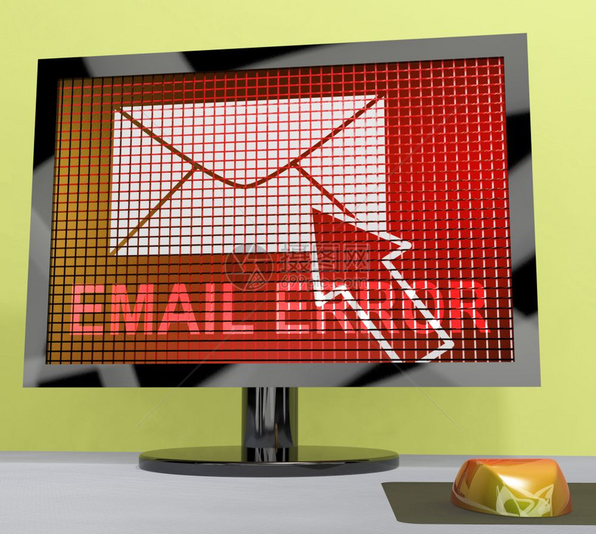 邮件失败错误发送麻烦3D发件人显示失败的电子邮件警告电子邮件显示或联系人infowhatsthis图片