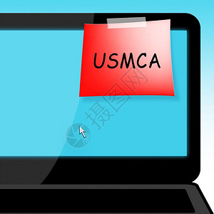 美国协会USMCA美国墨西哥加拿大协定贸易DonaldTrump的政治合同和交易DonaldTrump3d说明背景