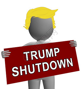 华盛顿2019年月Trump关闭信号意味着美国政府结束对长期治僵局的封锁参议院和国会Standstill编辑说明背景图片
