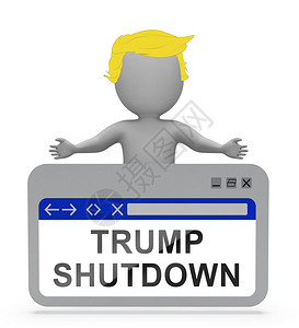 华盛顿2019年月Trump关闭网页意味着美国政府结束对长期治僵局的封锁参议院和国会Standstill编辑说明背景图片