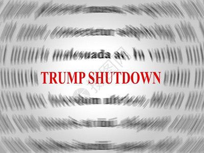 华盛顿2019年月TrumpShutdownBlur指美国政府结束对长期治僵局的封锁参议院和国会Standstill编辑说明背景图片