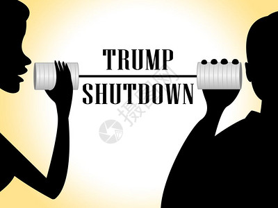 华盛顿2019年月TrumpShutdownTalk意指美国政府结束最长期的政治僵局参议院和国会Standstill编辑说明背景图片