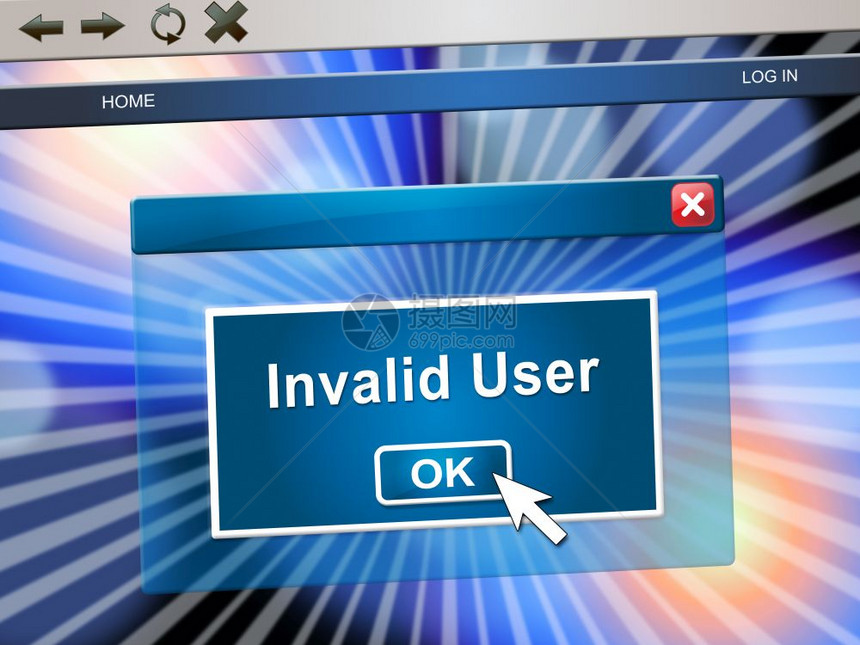 忘记用户名信件意味着错误使用输入在线访问Id安全错误3d说明图片