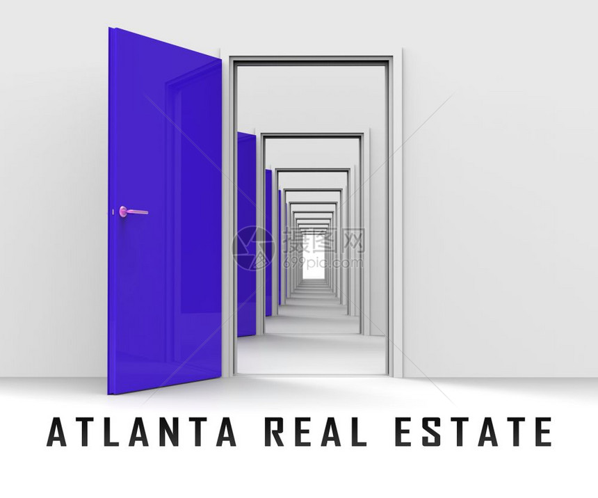 AtlantaRealEstateDoorways代理住房投资和所有权在USA3d中出售财产说明图片