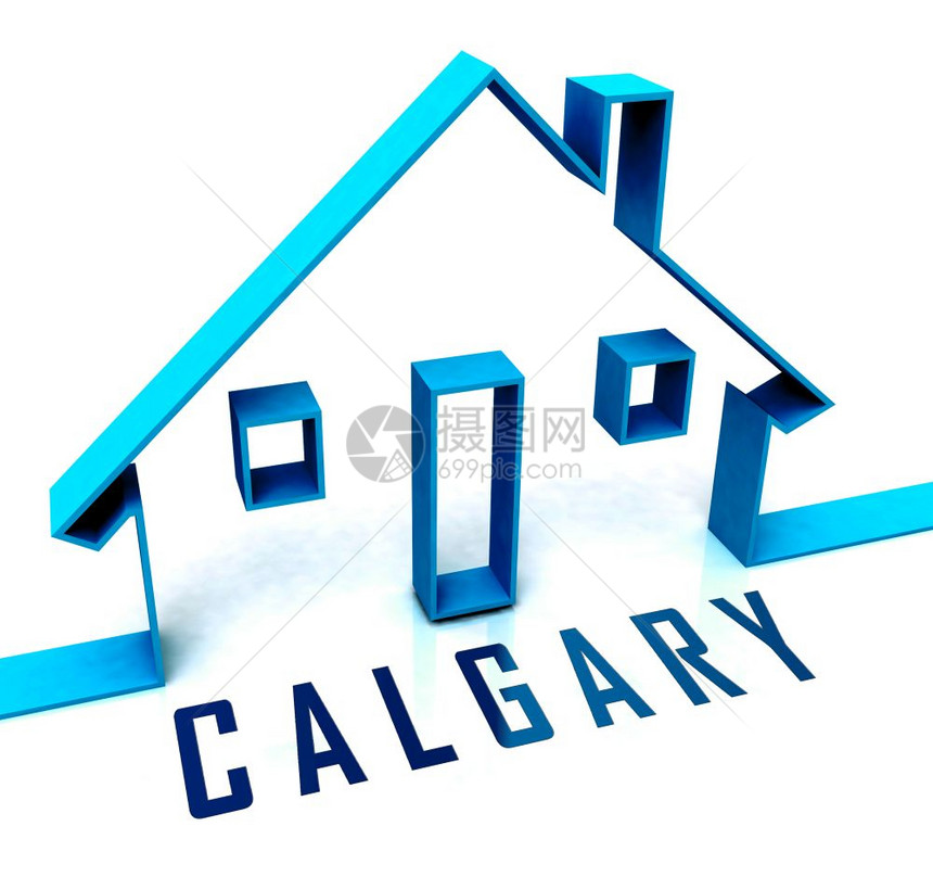 Calgary不动产图标显示艾伯塔省供出售或租的财产图片