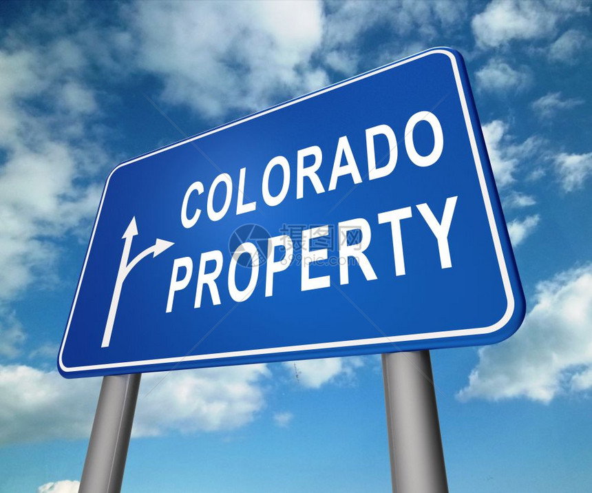 科罗拉多州地产标志代表房或采购投资图片