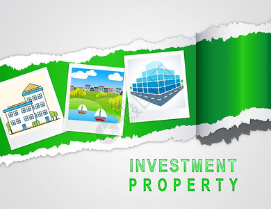 澳大利亚投资物业公司的照片描述了房地产购买或投资购买澳大利亚的房子或房子三维插图背景图片