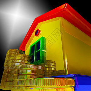 住房价值报告现金展示用于抵押或购买的定价财产房屋估调查和指南3d说明图片
