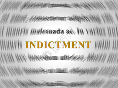 代表起诉和执行对被告的起诉和执行词3d说明联邦犯罪和法律判决图片