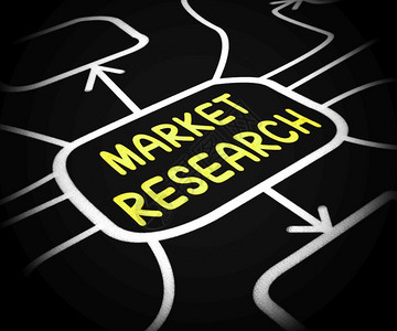 市场研究概念图标指消费者调查或民意背景图片