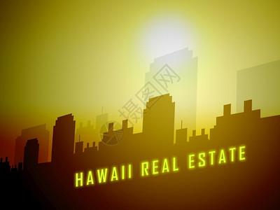 夏威夷房地产市展示夏威夷房地产投资或采购图片