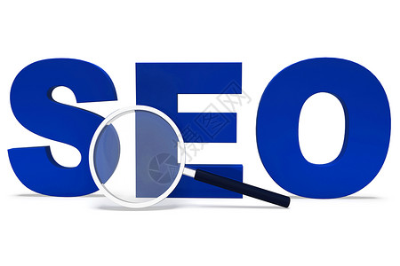 素材搜索网站SEO概念图标是指搜索引擎对网站流量的优化背景