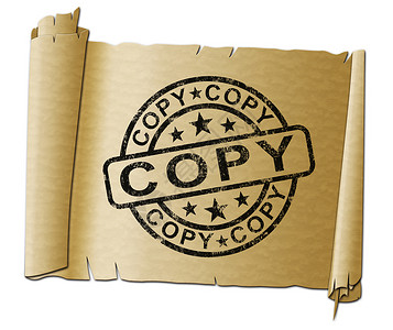 复制印章意味着或类似办公室的复印机用于文件和3d插图复制印章显示或图片
