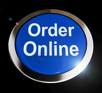 在线订单是指通过网络订购电子商务店购物和买商品3d插图图片