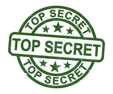 私人印章素材最高机密印章和机密文件显示秘密分类的限制工作私人信息或敏感数据三维插图绝密邮票显示机密私人信件背景