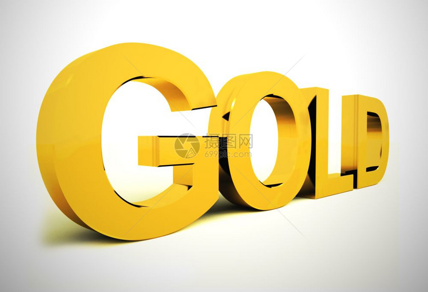 黄金字词意味着财富宝藏和用于储备资金的块3插图金字母作为财富或的符号图片