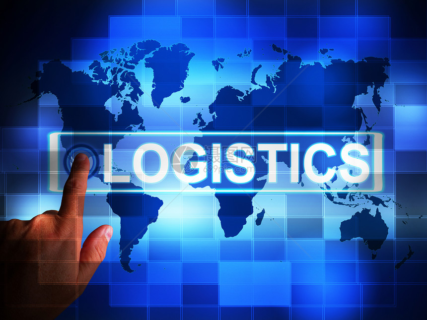 物流概念图标意味着规划与协调交付货物和组织运输3插图图片