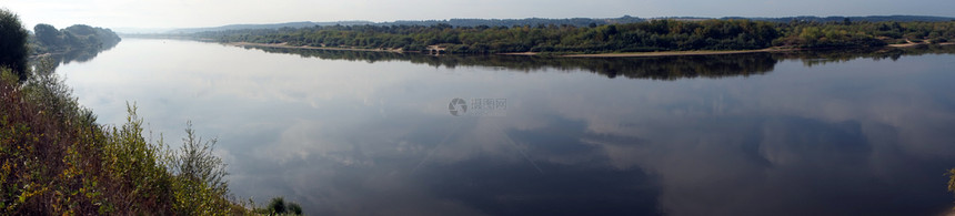 莫斯科地区奥卡河全景图片