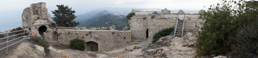 吉恩北塞浦路斯约2018年10月坎塔拉城堡高清图片