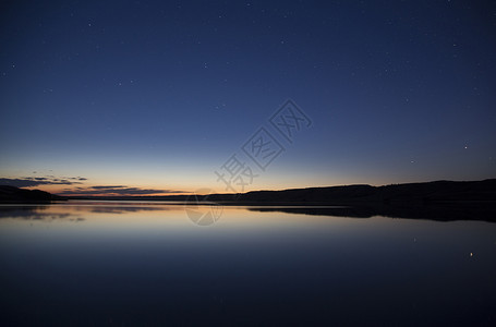 加拿大萨斯喀彻温省暮夜湖照片背景