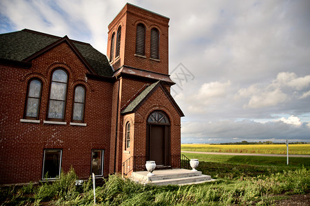 加拿大萨斯卡切万乡村布丁教堂图片