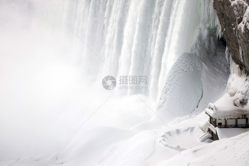 冬季尼亚加拉瀑布冰雪图片