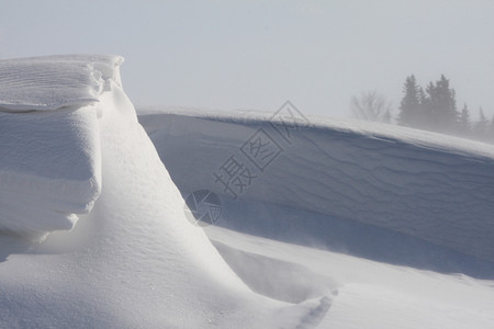 萨斯喀彻温冬季风暴雪库图片