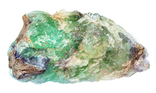 天然矿物的大规模生绿色贝里尔克索亚历山大宝石这些从乌拉尔山边的白色背红树林中分离出来背景图片