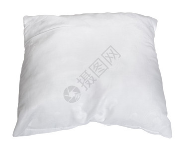 白色软枕头在背景上被孤立的白色软枕头上方的视图背景图片
